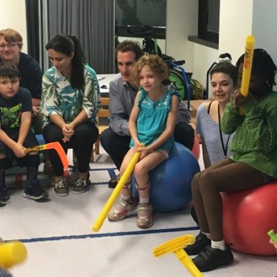  A group of children at the UQ camp.